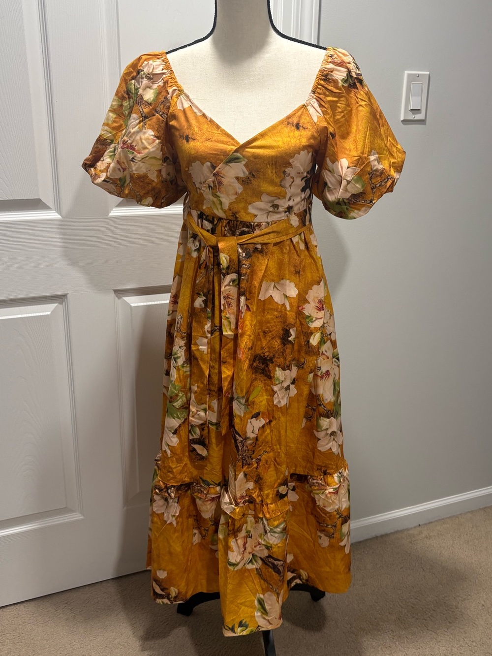Spring Summer Floral Flowy Maxi Dress
